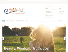 Tablet Screenshot of mymantra.com